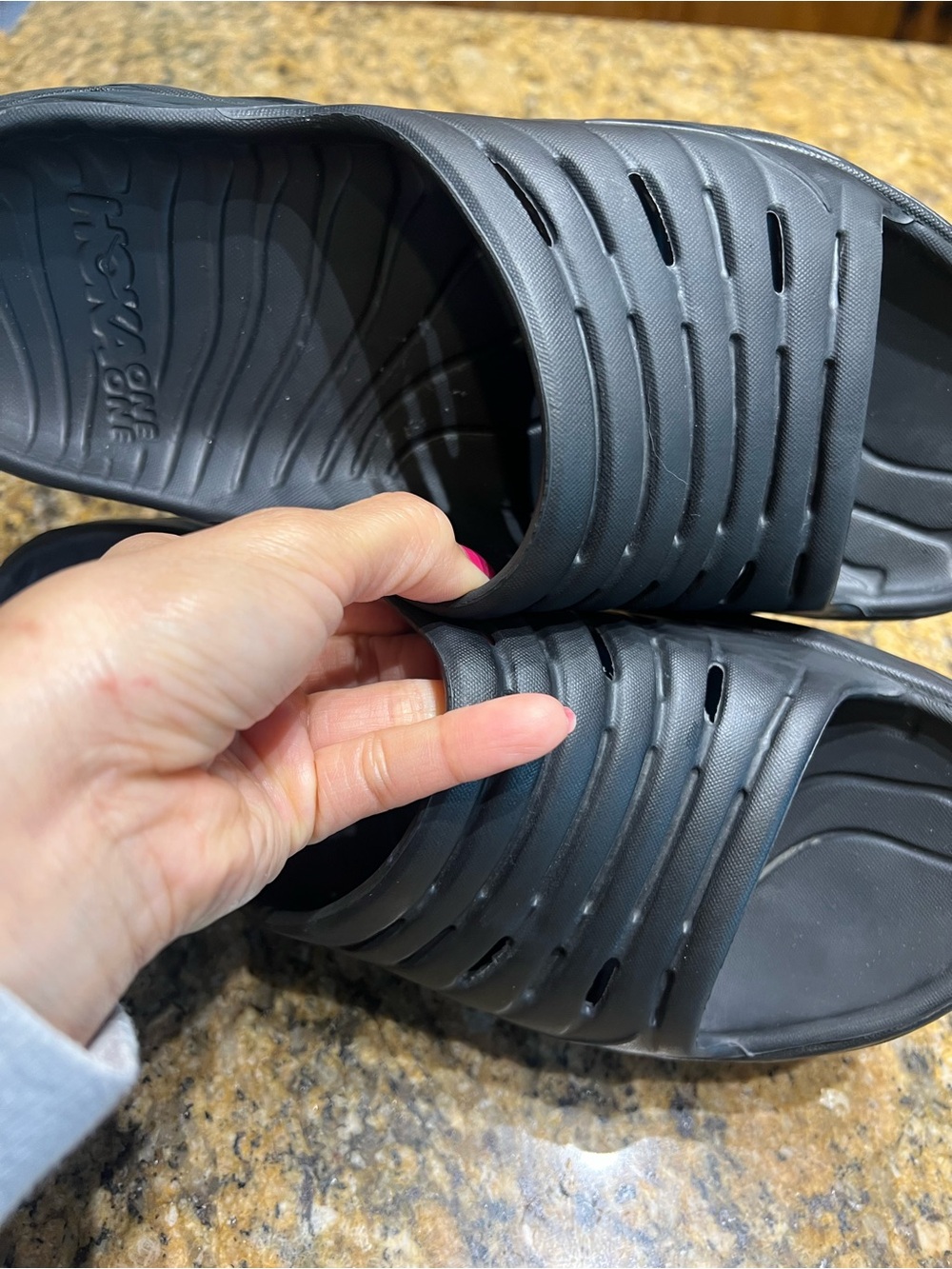 HOKA Black Slip-On Men’s Slide Sandals - Picture 13 of 13